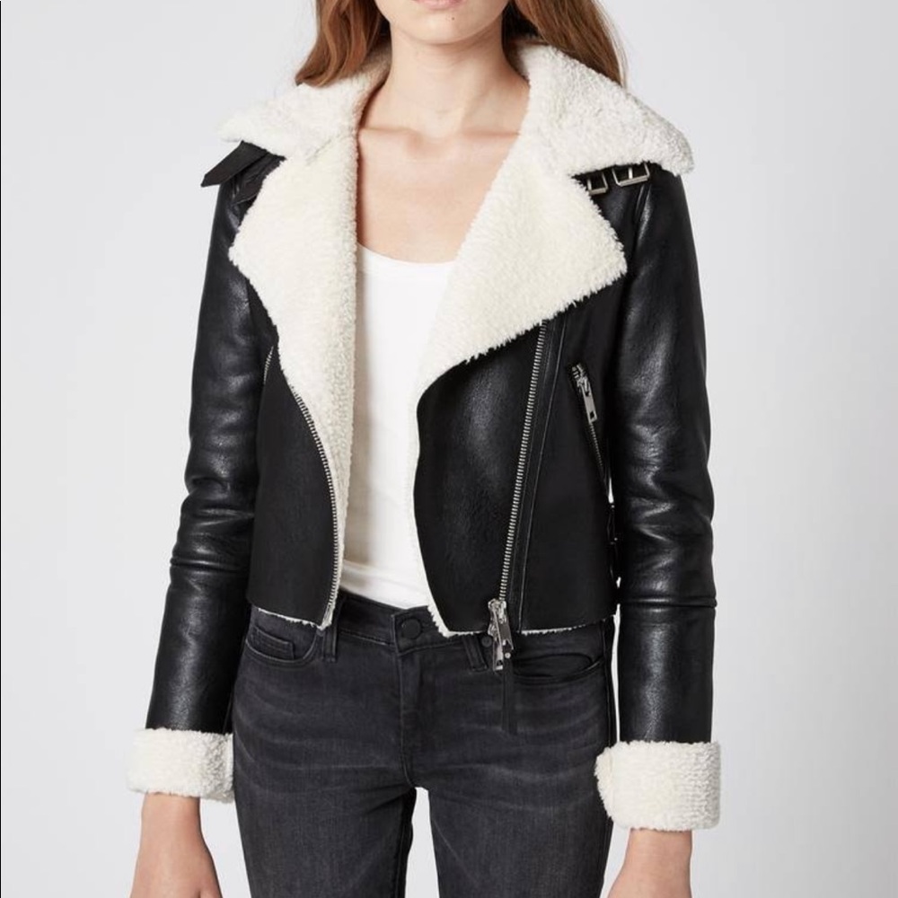 Blank NYC silent night motto jacket